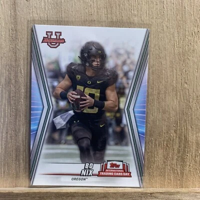 2023 BO NIX OREGON DUCKS TOPPS College Football Card NTCD-BF21 - Image 1 of 4