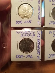 2007 P Wyoming State Quarter Doubled Die Reverse #DDR-046 - Picture 1 of 3