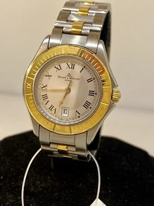 Baume & Mercier Malibu Two Tone Mother of Pearl Dial Ladies Watch M0A05988 New - Picture 1 of 7