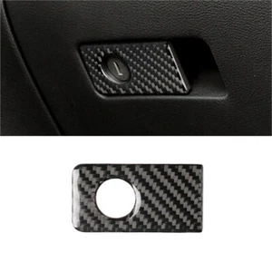 For Infiniti Q50 Q60 2014-2019 Carbon Fiber Glove Box Handle Panel Cover Trim - Foto 1 di 5
