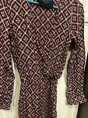 Blue Life Patterned Long Sleeve Romper S Foto 1 de 4