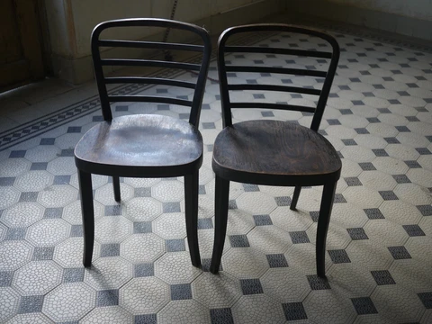 Vintage Mid Century Complete Wooden Chair Czechoslovakia Thonet B52 cafe chair Cover