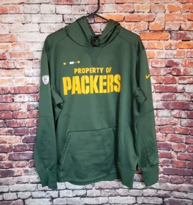 🔥 Green Bay Packers Nike Dri-Fit NFL Training Hoodie Sweatshirt Men's Large L - Picture 1 of 6