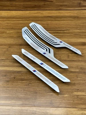 BMW X7 M G07 2019-2025 alféizar de puerta delantera trasera juego de 4 placas de desgaste OEM *dañado* Foto 1 de 4