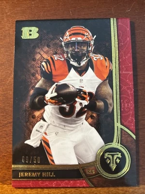2015 Topps Triple Threads Ruby #39 Jeremy Hill Cincinnati Bengals 09/50 - Image 1 of 2