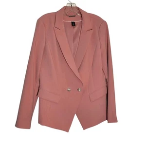 Chaqueta Trofeo WHITE HOUSE BLACK MARKET Rosa Salmón Talla 12 Excelente - Imagen 1 de 5
