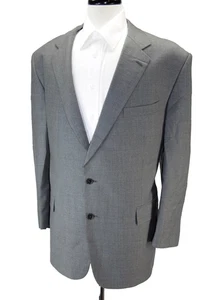 Brooks Brothers Loro Piana Super 110s Wool Light Gray 2 Btn Sport Coat 48R USA - Bild 1 von 12