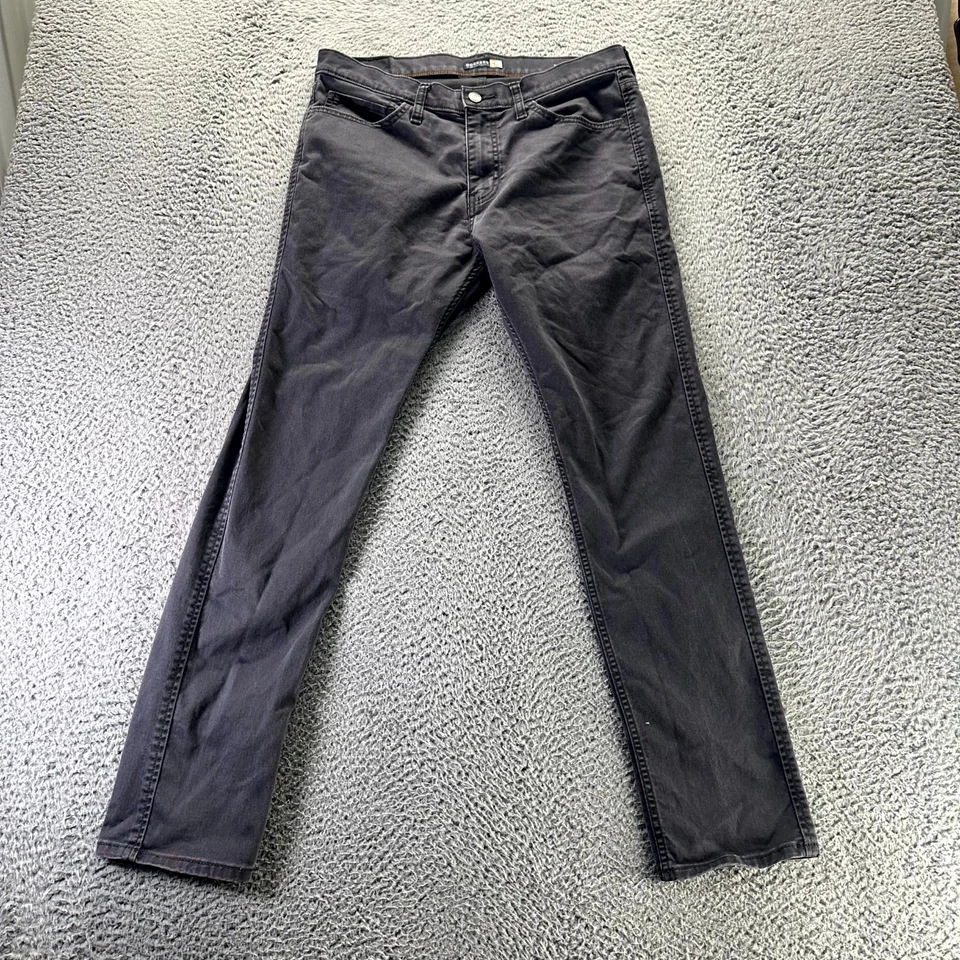 Pantalones de mezclilla Dockers para hombre 32x32 negros de algodón calce ajustado ropa de trabajo elásticos Foto 1 de 4