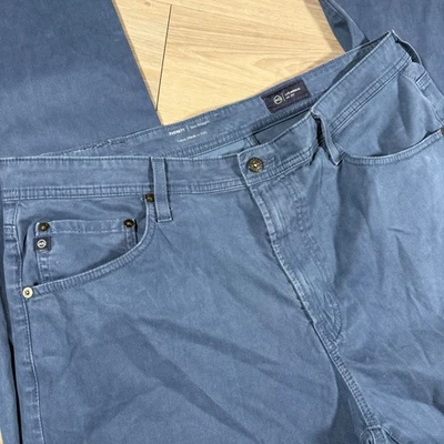 Pantalones de mezclilla AG Adriano Goldschmied Everett ajustados rectos de tela Italia 38x32 Foto 1 de 4