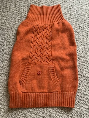 Tory Burch Striped Merino Wool Dog Sweater Size Medium - Image 1 of 4