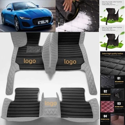 For Jaguar F-Type Car Floor Mats Carpets Cargo Liners Custom All Weather Foto 1 de 4