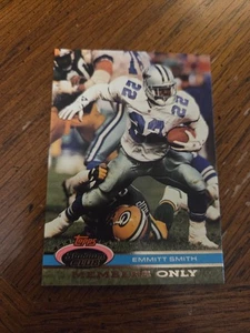 Emmitt Smith 1991 Stadium Club Members Only #NNO Dallas Cowboys - Picture 1 of 2