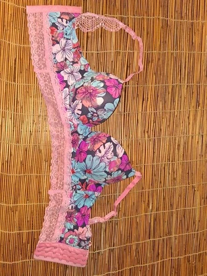 Sujetador Mujer Floral Rosa Talla 34 C  Foto 1 de 4