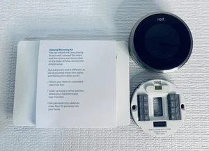 Google NEST 1st Generation Learning Programmable Thermostat Silver Good Working - Picture 1 of 3
