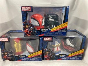 3 Helmet Hedz Marvel Friction Vehicles Pull Back Toy - Picture 1 of 5