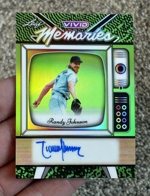 Randy Johnson Auto 1/1 Vivid Memories VA-RJ2 2025 Hoja Vivid Béisbol Foto 1 de 2