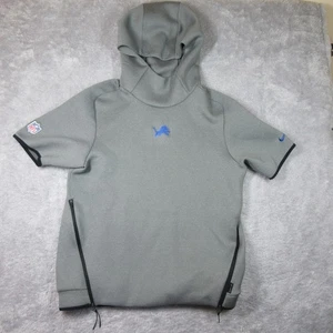 Detroit Lions Hoodie Herren Medium Grau Nike Sideline Repel NFL Kurzarm Field - Bild 1 von 15
