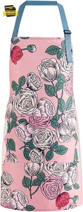 Grembiule Floreale da Donna con Tasche, Grembiule Chef Regolabile per Cucina, Cucina - Foto 1 di 7