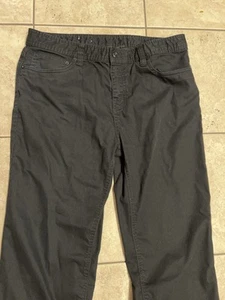 Prana Pants Mens 35x34 Black Bridger Jeans Slim Fit Stretch Chino Performance - Picture 1 of 7