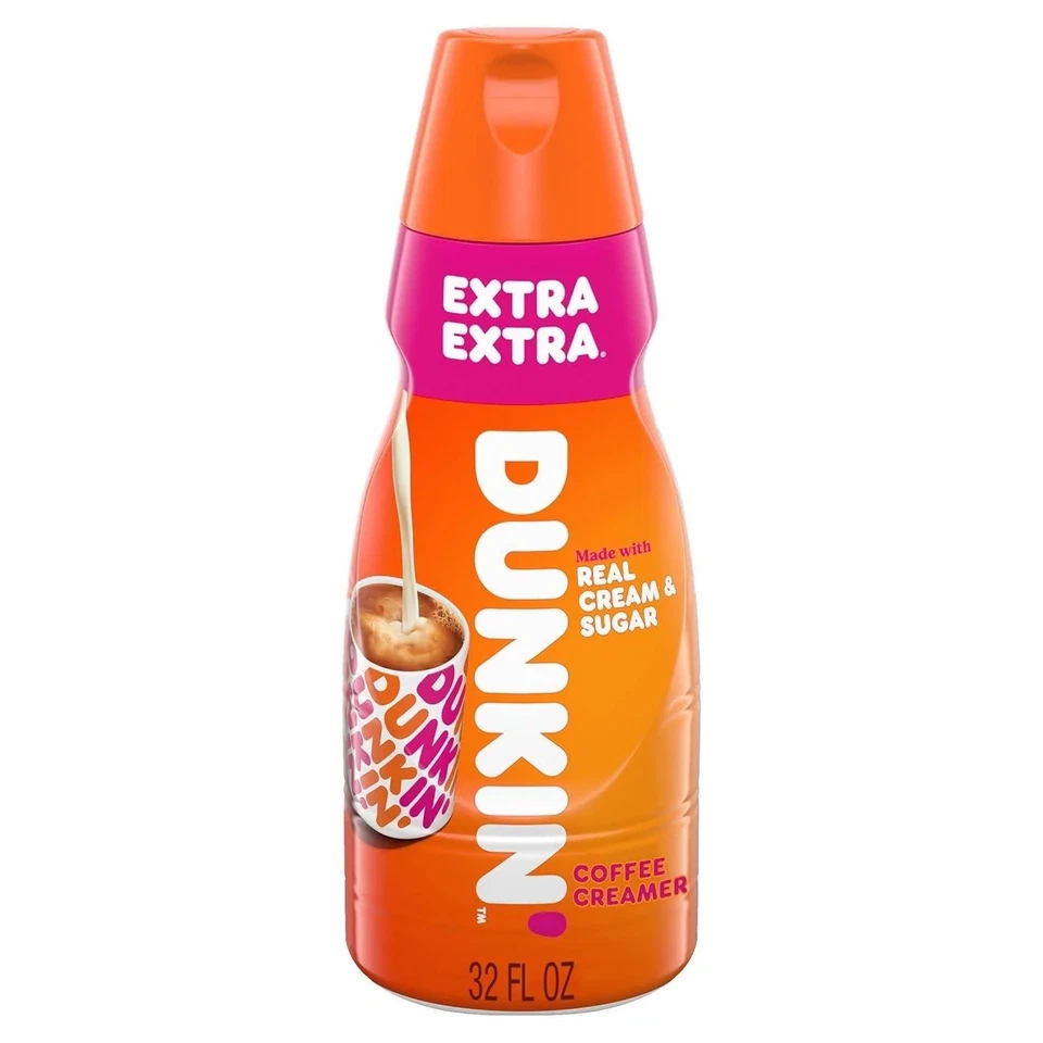 Dunkin’ Extra Extra Coffee Creamer 946ml Rare USA Import BB: 16/10/25 - Image 1 of 1