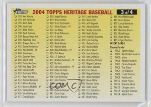 2004 Topps Heritage Checklists Checklist #3