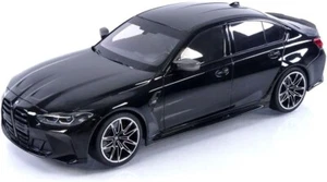 Minichamps 2020 BMW M3 Competition (G80) Black Metallic w/ Carbon Roof 1:18 - Picture 1 of 7