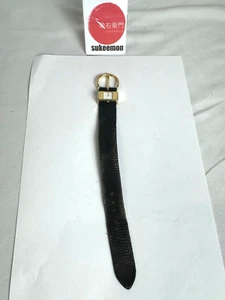 Tokio Kumagai SEIKO Quartz Wristwatch 27mm Gold Black Belt "New Battery" Rare - Picture 1 of 7
