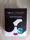 AQUIS Alice & Olivia Double Layer Hair Wrap in Stacey Bendet Rapid Dry Brand New