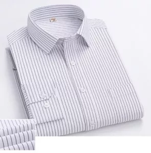 Herren Kleid Shirts Langarm Formelles Geschäft Bügeleisenfreie Tasche Freizeit Shirts Tops - Bild 1 von 15