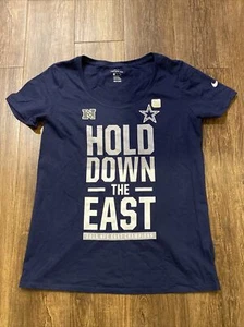 NIKE Dallas Cowboys Nfl Adult WOMENS Size Medium Hold Down The East Shirt - Picture 1 of 5
