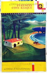CARTOGUIDE SHELL N°12, PYRÉNÉES, CÔTE BASQUE, 1958 - Picture 1 of 7