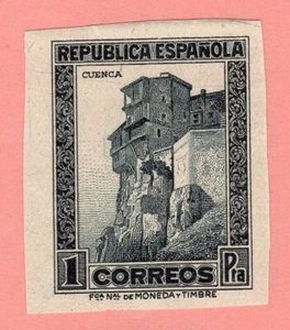 ESPAÑA 1932 EDIFIL 673s** CASAS COLGADAS DE CUENCA AMPLIOS MÁRGENES - Imagen 1 de 1