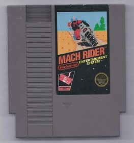 Vintage Nintendo Mach Rider Video Game NES Cartridge VHTF