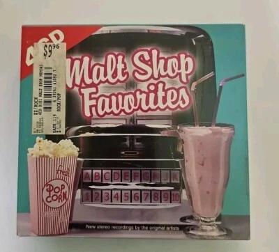 Malt Shop Favorites 4CD Set SEALED Madacy Jerry Lee Lewis Ben E King Lil Richard - Image 1 of 4