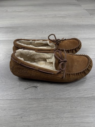 Scarpe mocassini pantofole UGG donna Dakota castagno scamosciato 5612 taglia 8