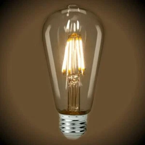 LED Filament Vintage Bulb - 4 Watt - Clear - 2700k - 400 Lumens - Picture 1 of 2