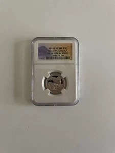 2010-S SILVER 25c YELLOWSTONE N.P. PF 69 ULTRA CAMEO. - Picture 1 of 4