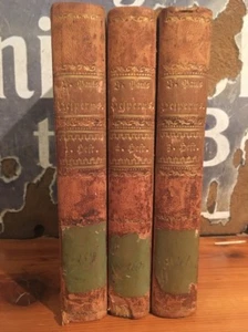 Scarce 1795 3-Volume Set, Jean Paul "Hesephus" First Edition, Original Leather - Picture 1 of 12