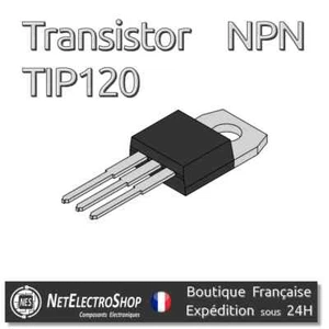Transistor TIP120 Darlington TO-220, NPN 60V 5A. Arduino, Raspberry Pi - Bild 1 von 1