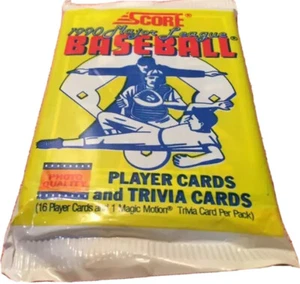 1990 Score Major League Baseball 16 Spielerkarten und 1 Magic Motion Quizkarte - Bild 1 von 2