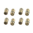 Durable Wall Mount Standoff Screw Set for Sign Holders Pack of 8 Gold Finish