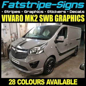 passend für Vauxhall (Opel) Vivaro MK2 SWB GRAFIK AUFKLEBER DECALS STREIFEN VAN CAMPER - Bild 1 von 3