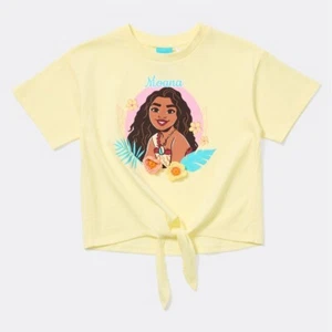 Disney Moana - Girls Moana Floral Yellow Top - Size 6 - Brand New - Picture 1 of 5