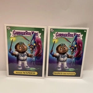 2022 Topps MLB x Garbage Pail Kids Alex Pardee Wander Franco (RC) 3a 3b - Both - Picture 1 of 5
