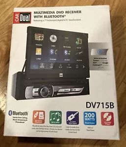 DUAL MEDIA RECEIVER DV715B 7" TOUCHSCREEN Bluetooth DVD/CD USB 200watts Aux MP3 - Picture 1 of 4