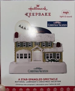 2017 Hallmark vacaciones de Navidad "un espectáculo con lentejuelas de estrellas" adorno nuevo "como nuevo" - Imagen 1 de 5