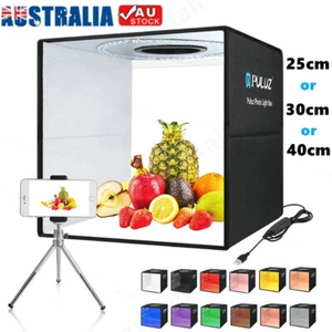 25/40/60cm Photography LED Light Box Tent Portable Room Cube Studio Photo PULUZ - Picture 1 of 20