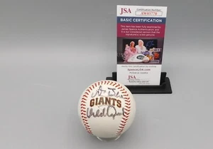 VIDA BLUE & ORLANDO CEPEDA SIGNED Fotoball Baseball ~ JSA Certified Authentic - Picture 1 of 3