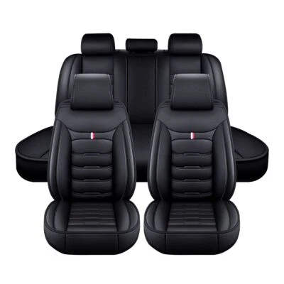 For Kia Forte 2014-2024 Breathable Car 5-Seats Cover Full Set PU Leather Cushion - Image 1 of 4