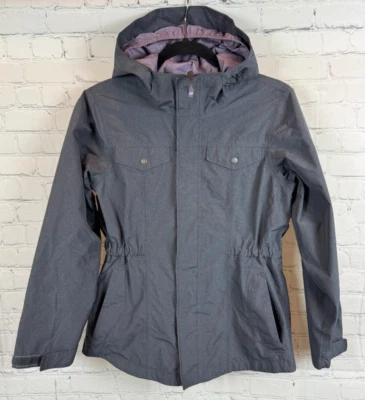 THE NORTH FACE gray girls teen dryvent hooded jacket windbreaker L 14/16 NWOT - Image 1 of 4